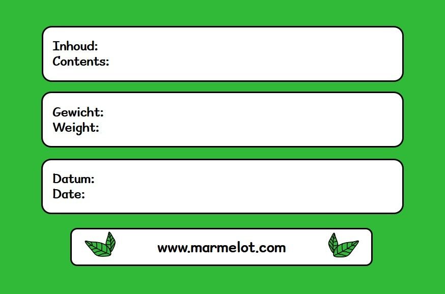 Etiketten 1000st. Watervast
